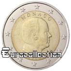 MONACO PIECES DE 1 ET 2 EUROS ALBERT II 2009-2021, Ophalen, Monaco, 2 euro, Losse munt