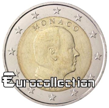 MONACO PIECES DE 1 ET 2 EUROS ALBERT II 2009-2021 beschikbaar voor biedingen