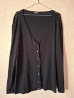 Cardigan orné de perles noires — Taille 48/50 (XL), Accent, Pull ou Veste, Enlèvement, Porté