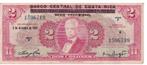 Costa Rica, 2 Colones, 1967, Timbres & Monnaies, Billets de banque | Amérique, Amérique centrale, Envoi, Billets en vrac