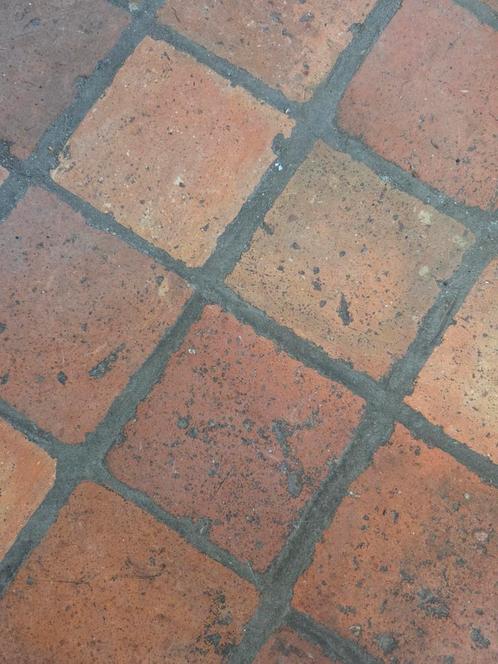 Vintage terra cotta vloertegels - +50 m², Doe-het-zelf en Bouw, Tegels, Zo goed als nieuw, Vloertegels, Ophalen