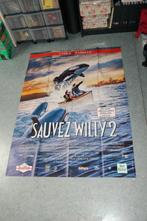 affiche cinema free willy 2 sauvez willy 120 x 160 cm, Collections, Posters & Affiches, Comme neuf, Enlèvement ou Envoi