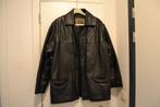 Veste en cuir noir Chriss Sportwear vintage 90', Vêtements | Hommes, Vestes | Hiver, Chriss Belgium, Taille 52/54 (L), Enlèvement