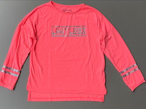 Sport shirt lange mouw neon roze 140, Kinderen en Baby's, Kinderkleding | Maat 140