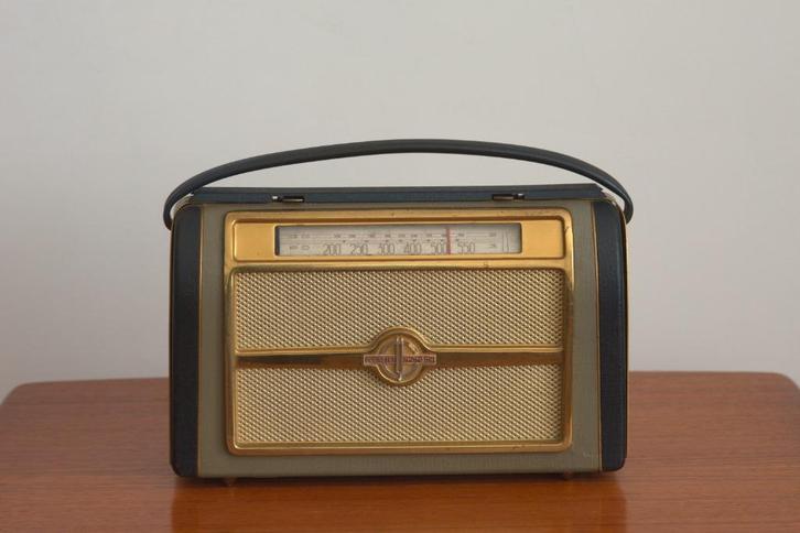 Radio Ducretet Thomson TR 854 - 'handtas', Antiek en Kunst, Antiek | Tv's en Audio, Ophalen