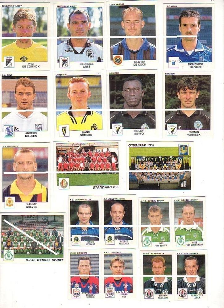 Panini / Football 2001 /  Ploegen - Varia / 16 stickers, Verzamelen, Sportartikelen en Voetbal, Zo goed als nieuw, Poster, Plaatje of Sticker