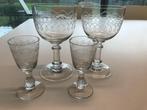 Vintage glazen - 4 st, Antiek en Kunst, Ophalen