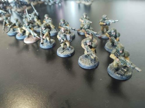 Imperial Guard Cadian squad (gepaint), Hobby en Vrije tijd, Wargaming, Gebruikt, Warhammer 40000, Figuurtje(s), Geverfd, Ophalen of Verzenden