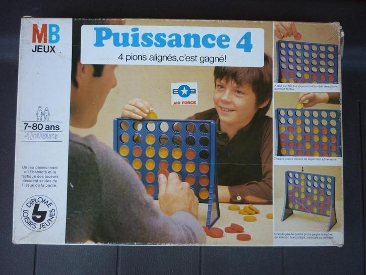 Jeu de société - Puissance 4 Vintage, Hobby en Vrije tijd, Gezelschapsspellen | Bordspellen, Gebruikt, Een of twee spelers, Ophalen of Verzenden