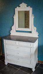 Antieke commode met spiegel, Antiek en Kunst, Antiek | Meubels | Kasten, Ophalen