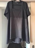 X-Two korte jurk/tuniek, linnen, mt 50 / 52, Kleding | Dames, Grote Maten, Ophalen of Verzenden, Nieuw, Zwart, Jurk