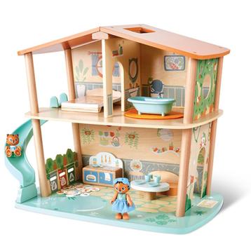 Hape poppenhuis Panda's bamboo house 25-delig beschikbaar voor biedingen