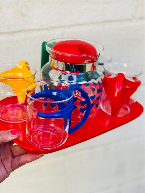 Vintage retro thee servies, Maison & Meubles, Cuisine | Vaisselle, Comme neuf, Enlèvement ou Envoi