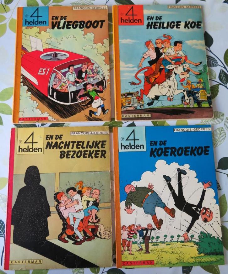 De 4 helden linnen rug 1 druk 1968 - 1969, Boeken, Stripverhalen, Ophalen of Verzenden