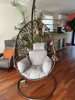 Egg Hangstoel, Ophalen, Kunststof, Bruin, Boho