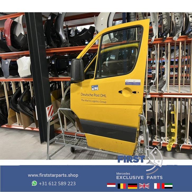 W906 SPRINTER DEUR LINKS VOOR COMPLEET PORTIER LINKSVOOR Mer, Auto-onderdelen, Carrosserie, Deur, Mercedes-Benz, Voor, Links, Gebruikt