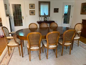 Salle à manger Roche Bobois en merisier, Enlèvement, Utilisé, 6 à 8 chaises