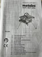 Metabo tafelzaag TS254 motor 2000W, Doe-het-zelf en Bouw, Gereedschap | Zaagmachines, Ophalen, Gebruikt, 70 mm of meer, Overige typen