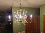 Gepatineerde smeedijzeren kroonluchter met 5 takken, Ophalen, Zo goed als nieuw, Metaal