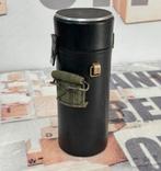 Étui à objectifs vintage, étui robuste objectif, 23 cm, noir, Enlèvement ou Envoi, Lentille ou Lentilles