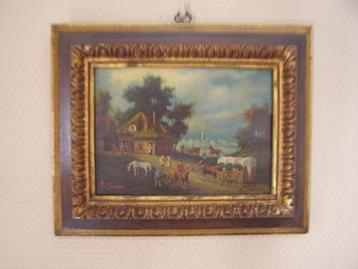 P. v. Goessen schilderij op hout beschikbaar voor biedingen