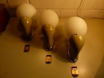 vintage set wandlampen Luigi Colani space age moosgrün beschikbaar voor biedingen