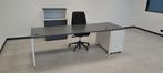 Mobilier de bureau neuf MDD Ogi Y blanc anthracite, Maison & Meubles, Bureaux, Enlèvement, Neuf, Bureau