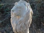 Beau lion assis, polystone, belle statue, Jardin & Terrasse, Enlèvement ou Envoi, Synthétique, Animal