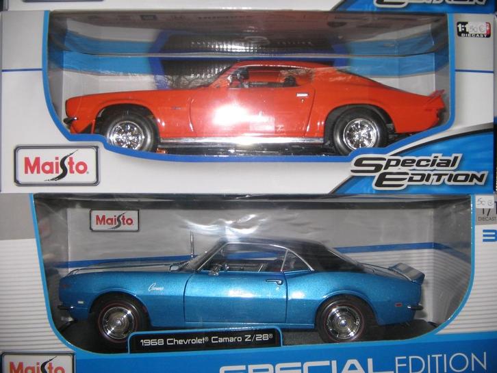 camaro & dodge modellen op 1/18, Hobby en Vrije tijd, Modelauto's | 1:18, Nieuw, Auto, Solido, Ophalen of Verzenden