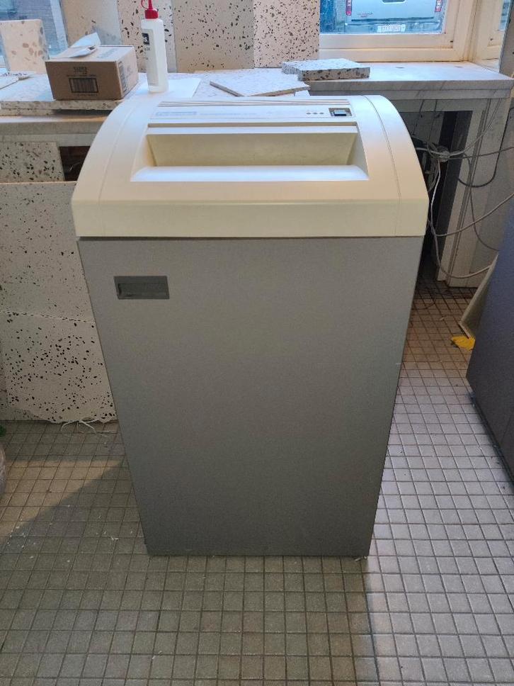 Déchiqueteuse de papier industrielle Fellowes Powershred 420, Divers, Accessoires de bureau, Comme neuf, Enlèvement