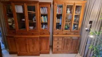 2 armoires DE BUFFET TECK MAGNIFIQUES ET INTEMPORELLES 2X T, 200 cm ou plus, LANDELIJK & TIJDLOZE, charmant, nostalgisch, rustiek