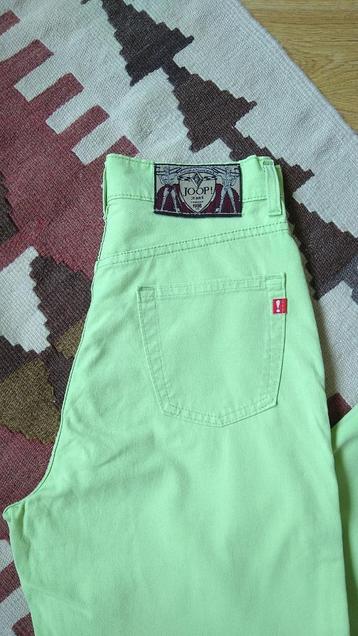 JOOP! limoengroen high rise jeans, sz 38L beschikbaar voor biedingen