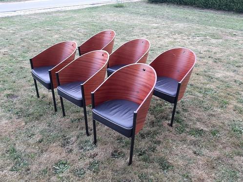 6 stoelen styl Philippe Starck, Huis en Inrichting, Stoelen, Gebruikt, Ophalen