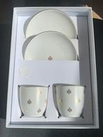 Coffret service à café GUERLAIN duo tasses céramiques, boîte, Antiquités & Art, Enlèvement ou Envoi