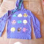 blauwe sweater met kap m158/164, Ophalen of Verzenden