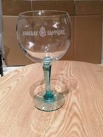 Bombay sapphire glas 33 cl, ronde voet. Ginglas., Verzamelen, Ophalen of Verzenden, Zo goed als nieuw