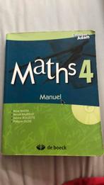 Livre scolaire math 4 Manuel de boeck, Livres, Livres scolaires