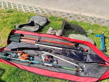 Complete vishengelset, Watersport en Boten, Hengelsport | Algemeen, Ophalen, Gebruikt, Werphengel