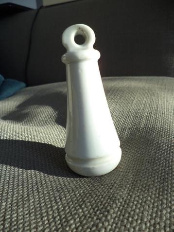 Antiek porselein handgreep WC spoelbak peer chasse ketting  beschikbaar voor biedingen