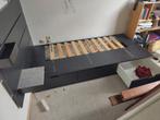 Ikea Nordli met hoofdeinde, Huis en Inrichting, Slaapkamer | Bedden, Ophalen, Gebruikt, Eenpersoons, Wit