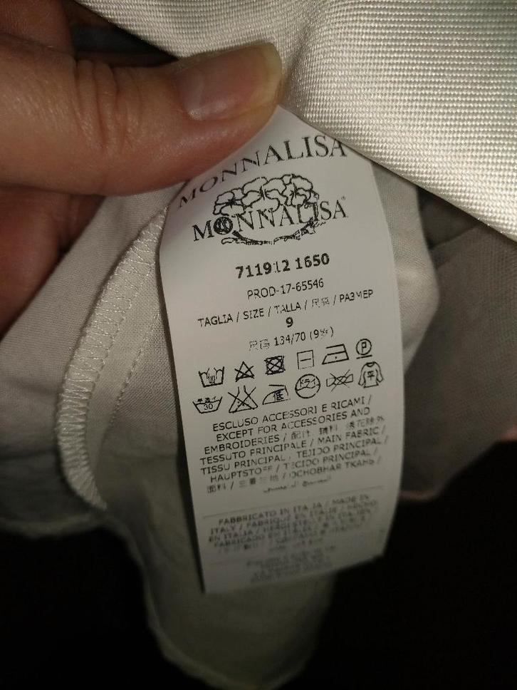 Communniekleed Monalissa, Kinderen en Baby's, Kinderkleding | Maat 134, Zo goed als nieuw, Meisje, Jurk of Rok, Ophalen of Verzenden