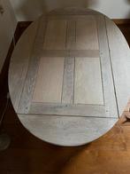 Oude eiken gezandstraalde salontafel, Huis en Inrichting, Ophalen, Zo goed als nieuw