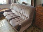 Vintage Zetel Driezit en Tweemaal Eenzit Fauteuil, Huis en Inrichting, Ophalen, Gebruikt, Hout