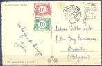 TX33 en TX 43 op kaart., Postzegels en Munten, Ophalen of Verzenden, Gestempeld