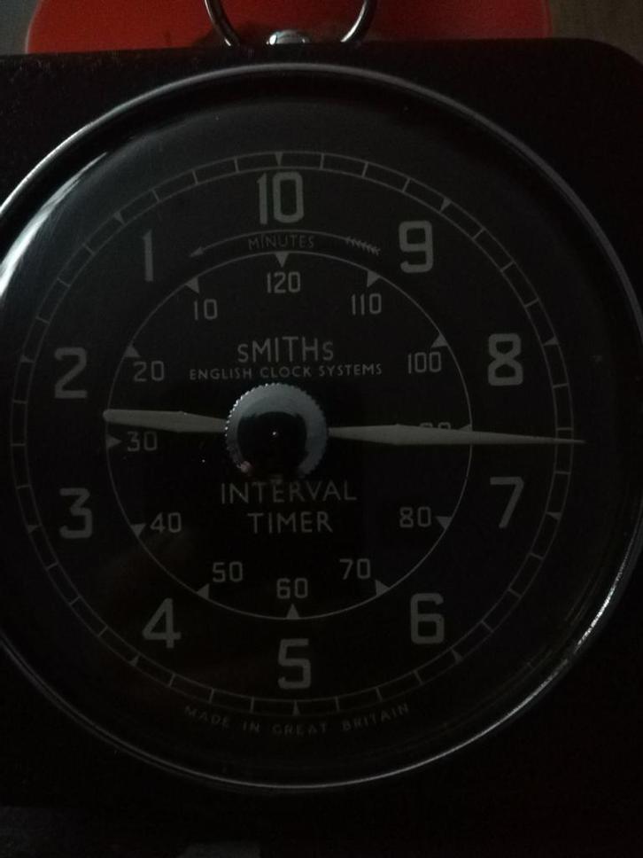Smiths interval timer english clock systems wekker, Elektronische apparatuur, Wekkers, Zo goed als nieuw, Analoog, Ophalen of Verzenden