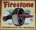Vintage sticker Firestone Champion du Monde banden pneus, Collections, Comme neuf, Voiture ou Moto, Enlèvement ou Envoi