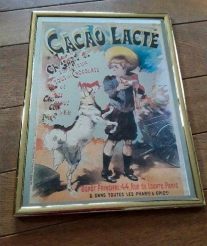 Cacao lacté  Spiegel. Bord. Zie foto's.. Verzenden mogelijk., Verzamelen, Merken en Reclamevoorwerpen, Ophalen of Verzenden