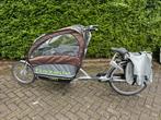 Gazelle elektrische bakfiets, Vélos & Vélomoteurs, Vélos | Vélos avec bac, 3 enfants, Utilisé, Enlèvement ou Envoi, Gazelle