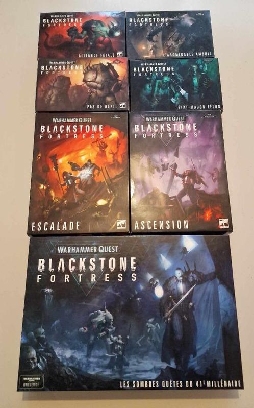 Warhammer Blackstone Fortress + 6 uitbreidingen in TBE-doos, Hobby en Vrije tijd, Wargaming, Zo goed als nieuw, Warhammer, Figuurtje(s)