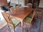 Tafel in Louis XV-stijl + 6 stoelen, Antiek en Kunst, Ophalen